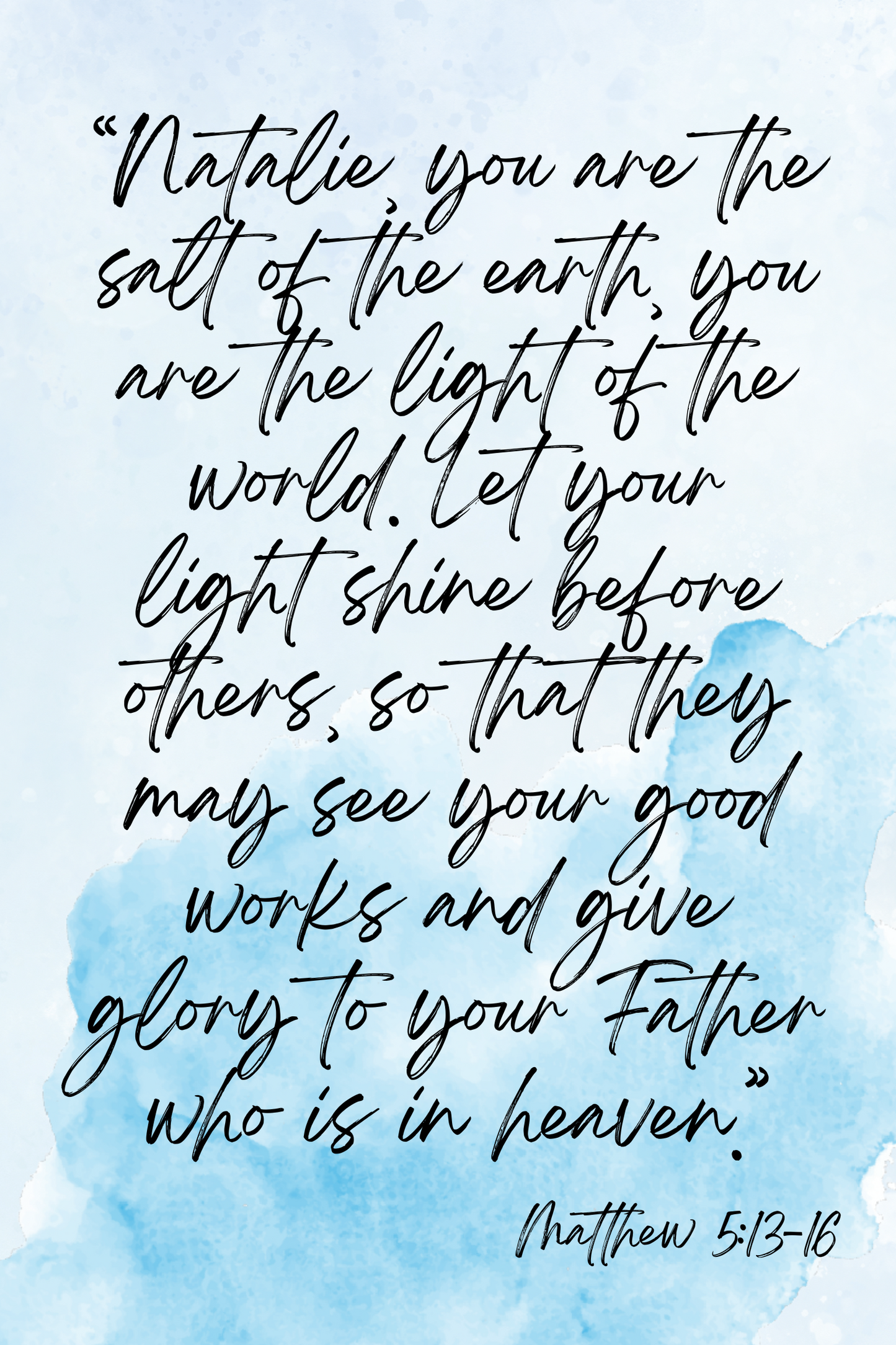 Matthew 5:13-16 Poster