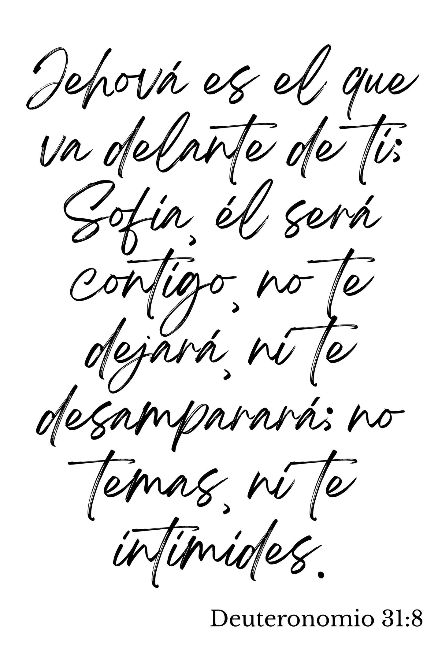 Deuteronomy 31:8 Poster