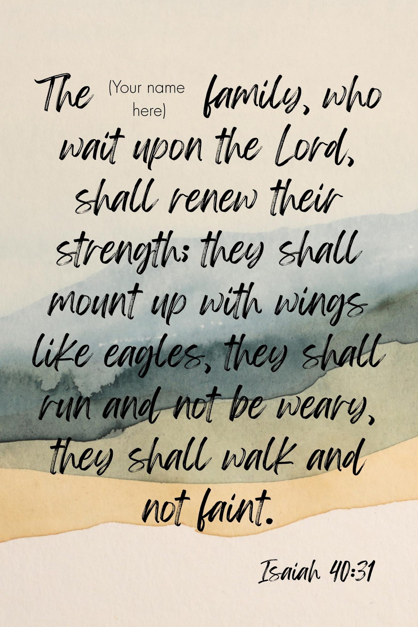 Isaiah 40:31 Poster