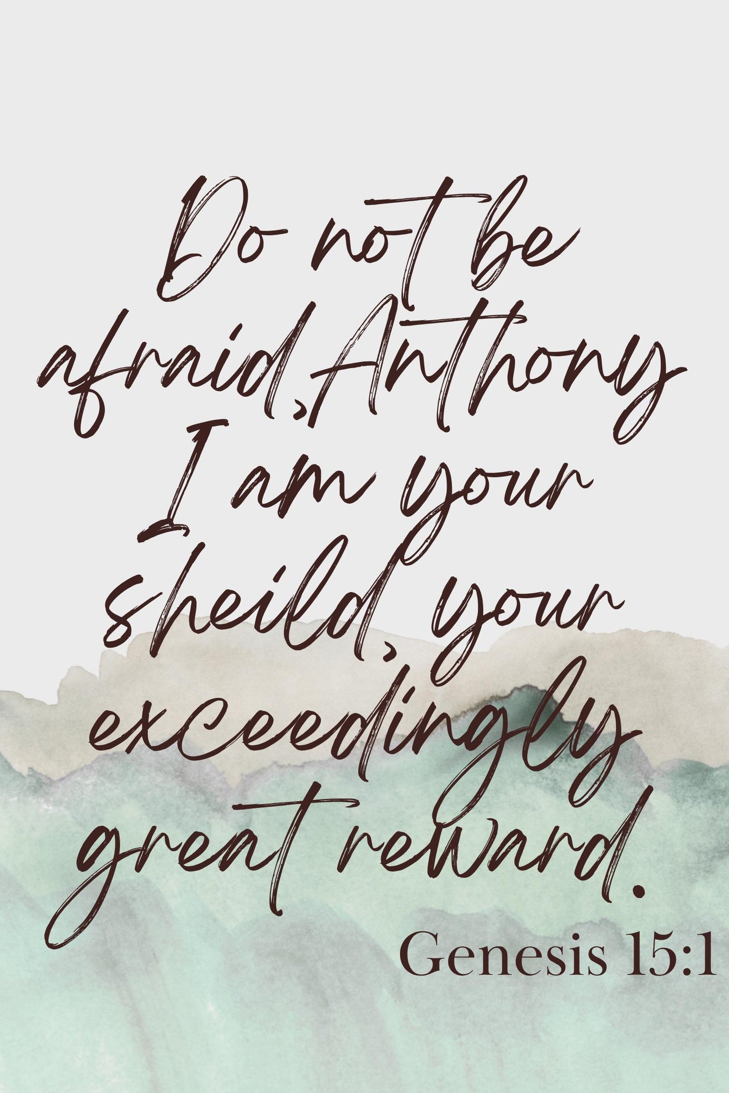 Genesis 15:1 Poster