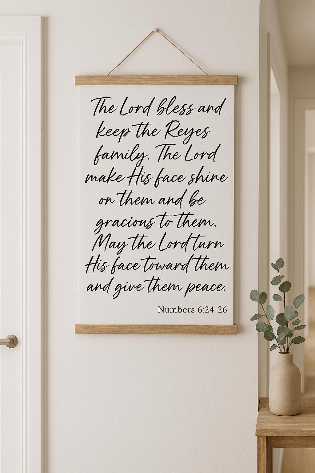 Numbers 6:24-26 Poster