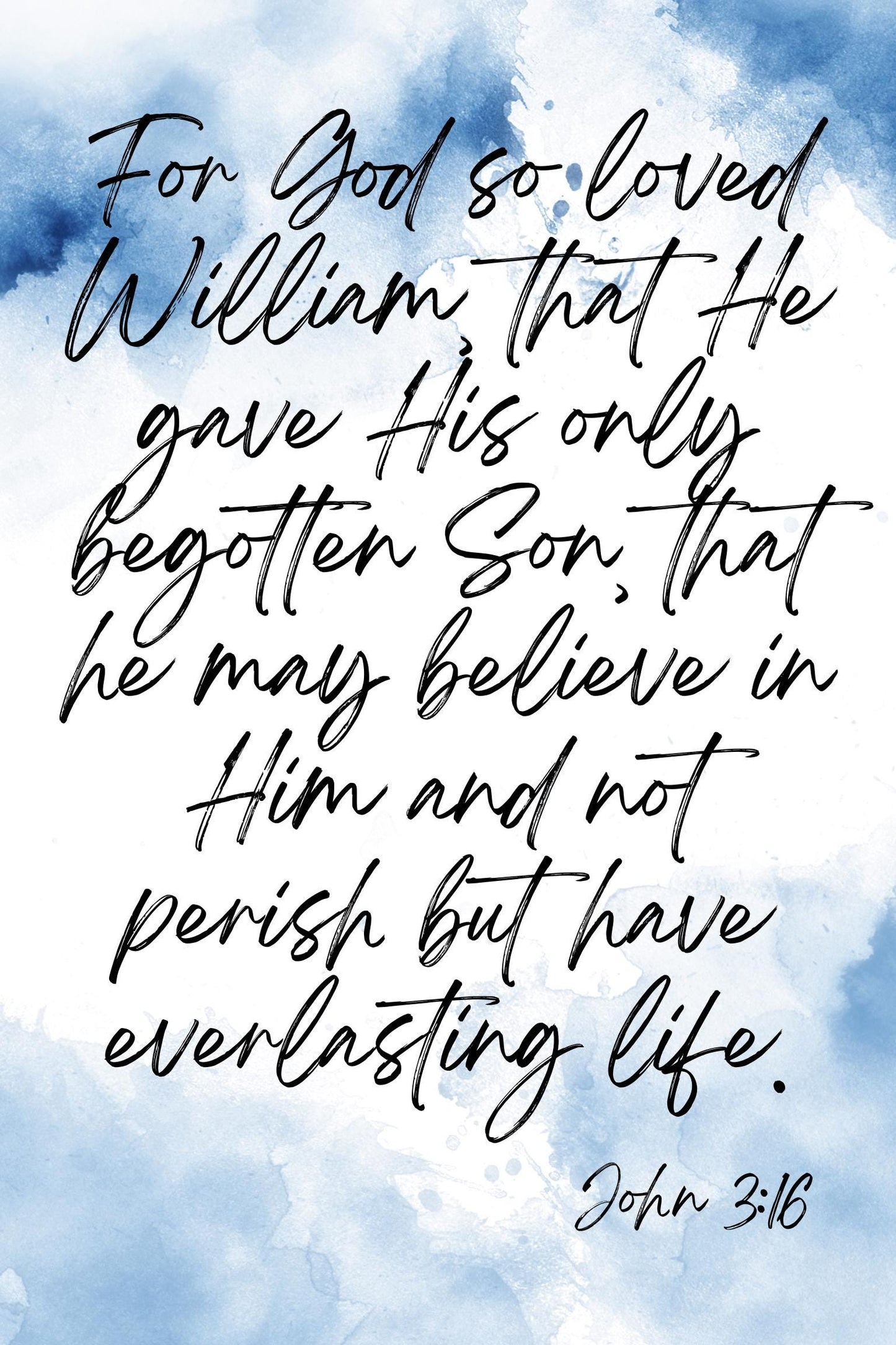 John 3:16 Poster