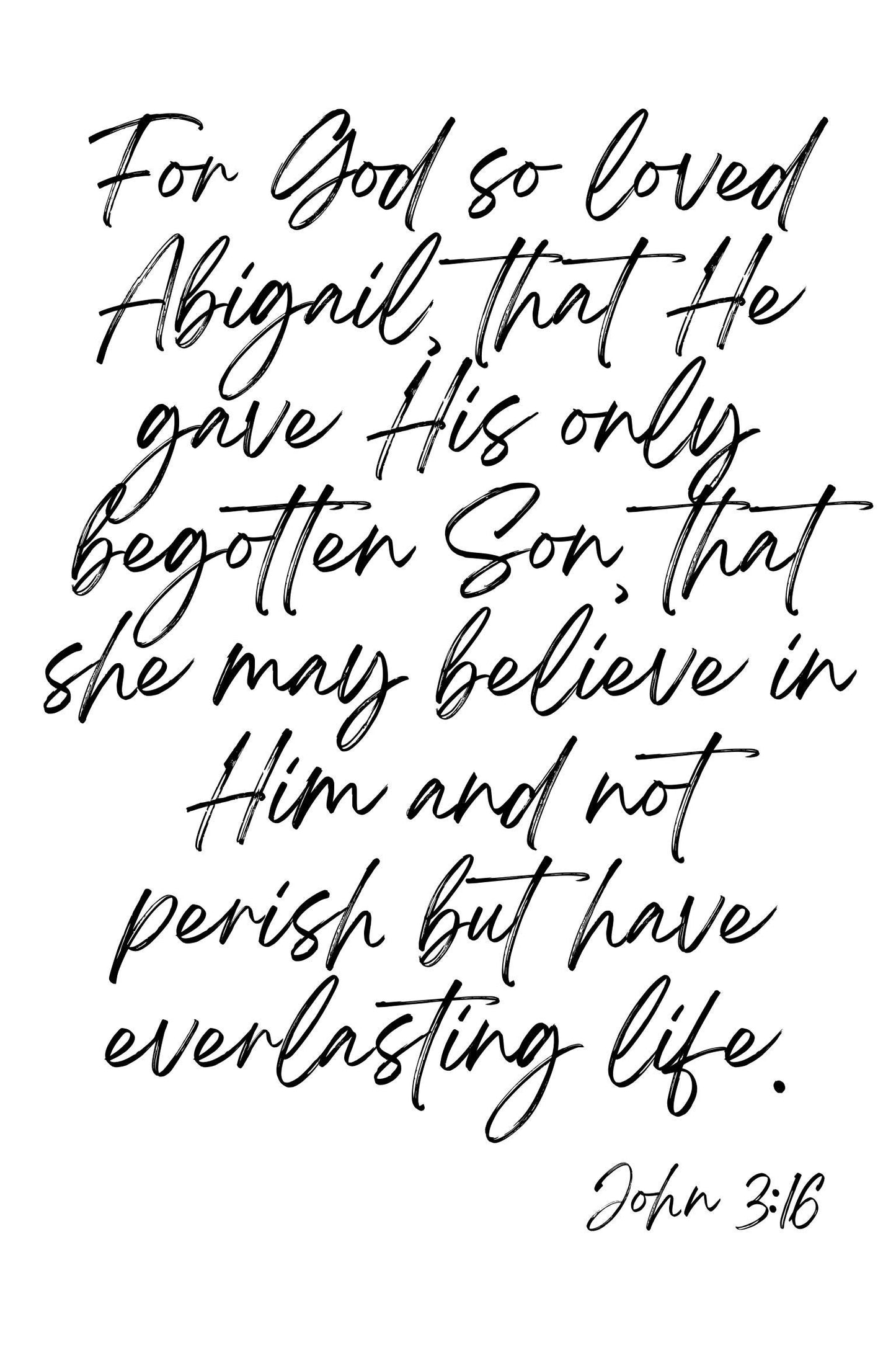John 3:16 Poster