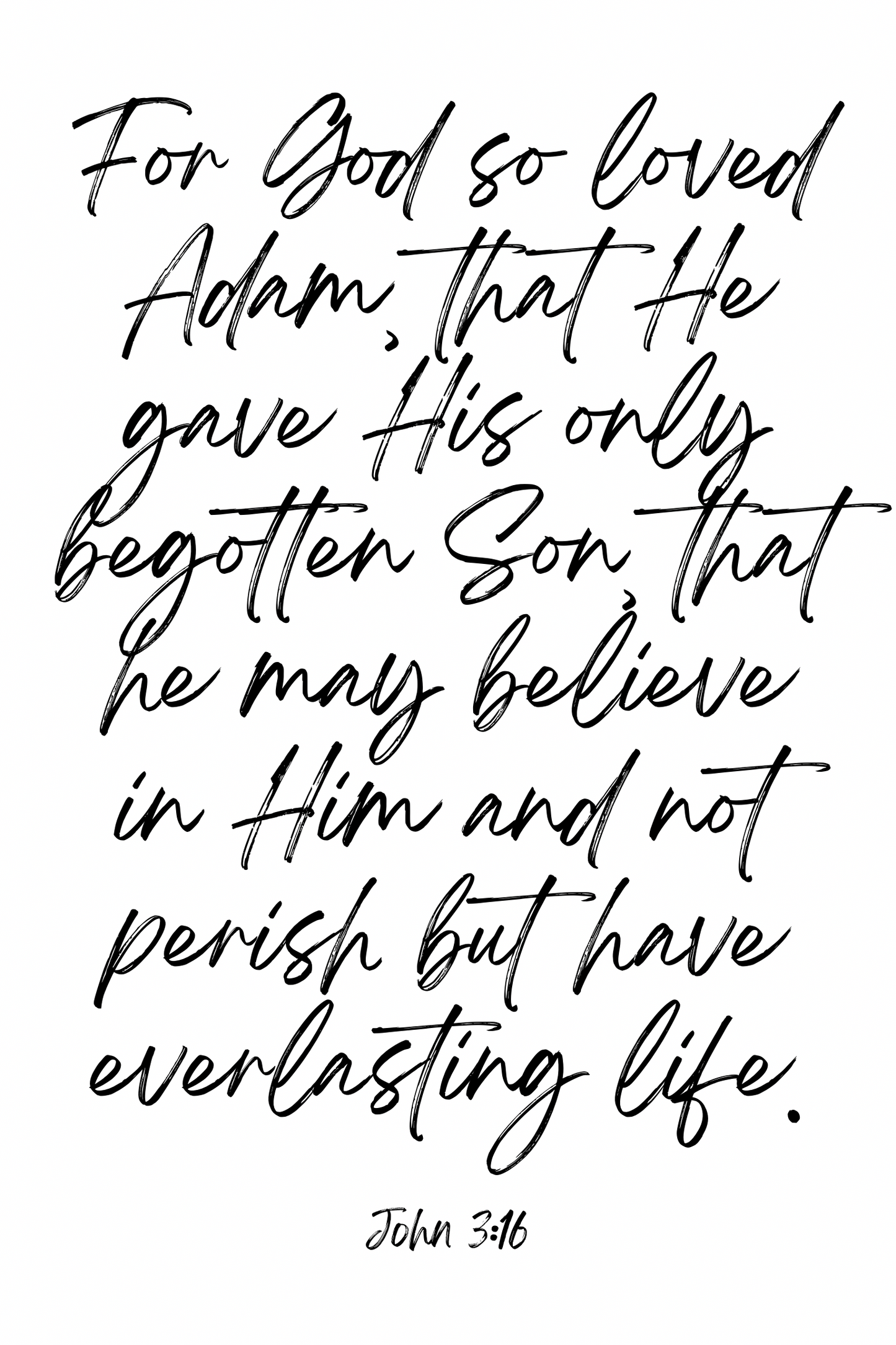 John 3:16 Poster