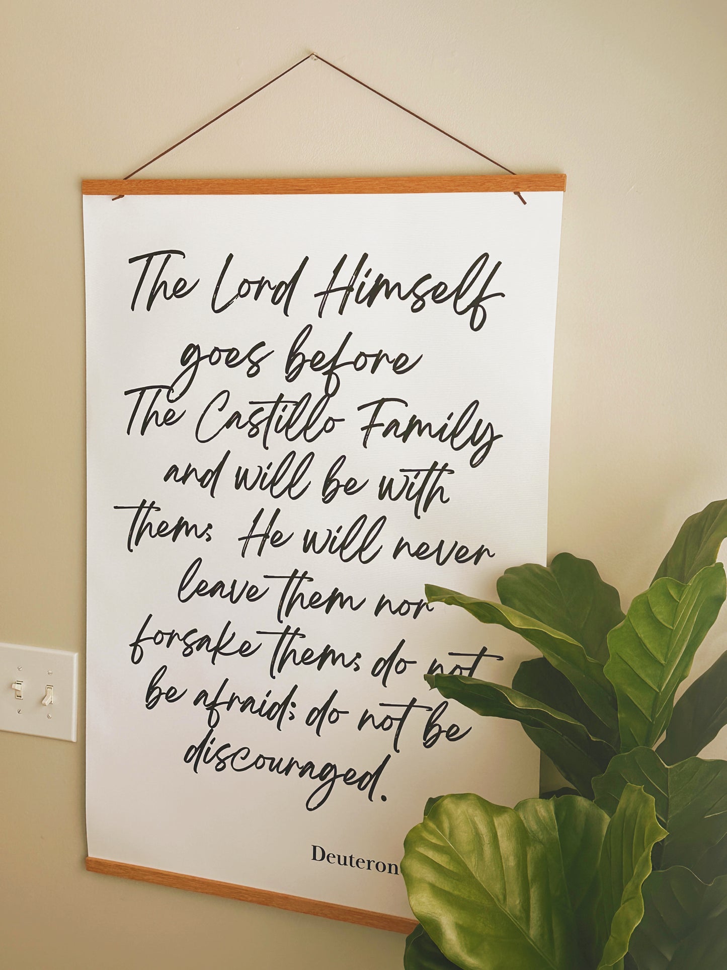 Deuteronomy 31:8 Poster