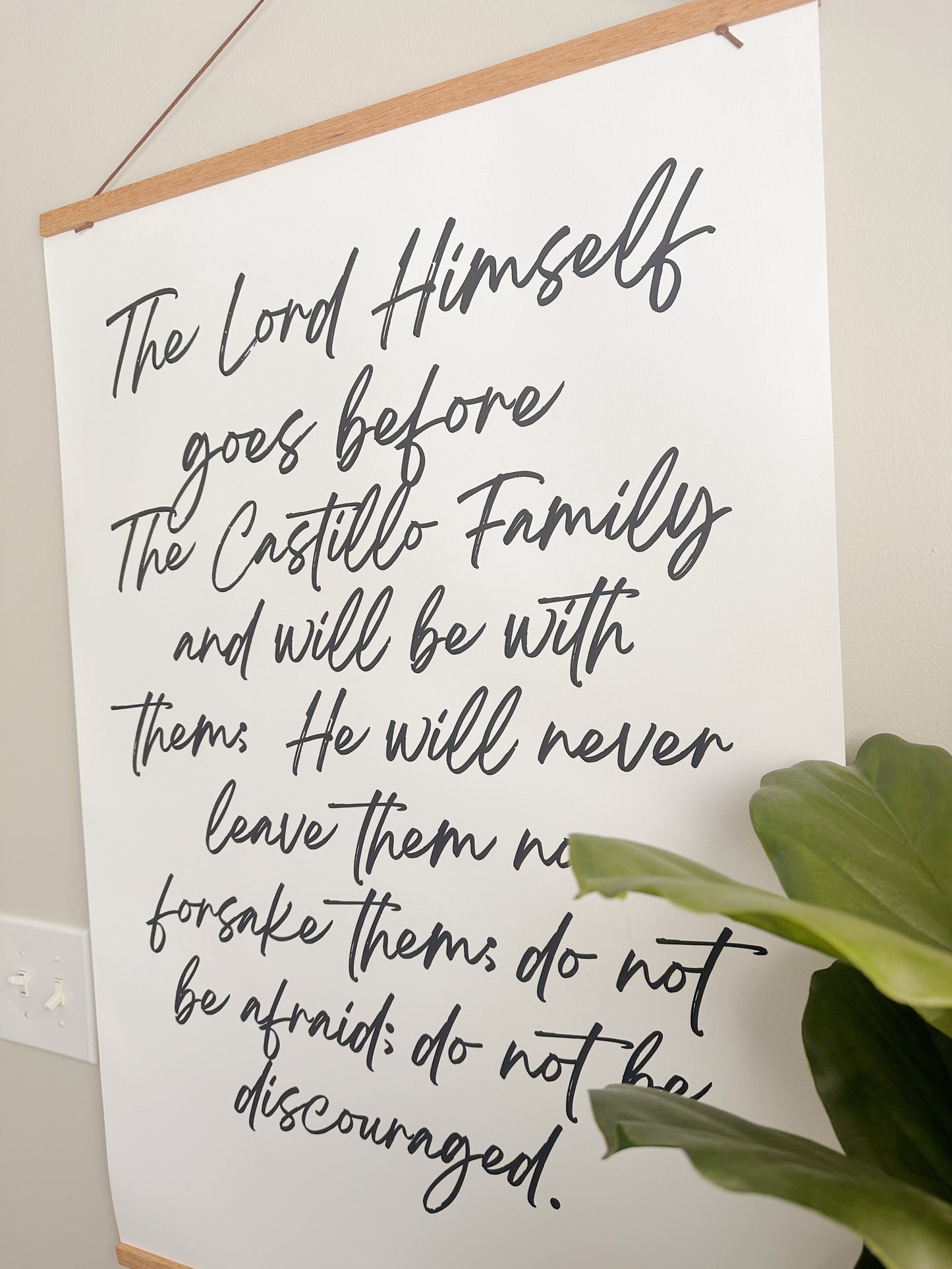 Deuteronomy 31:8 Poster