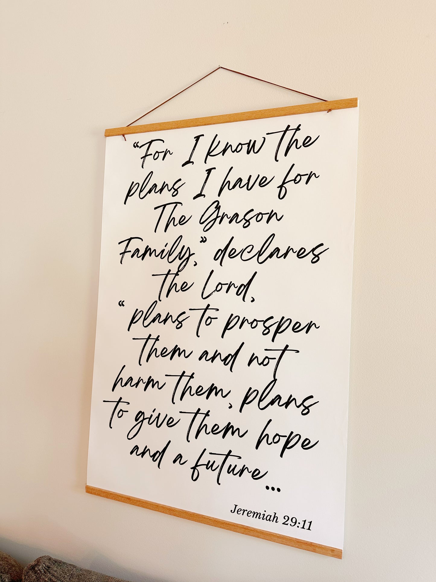 Jeremiah 29:11 Poster