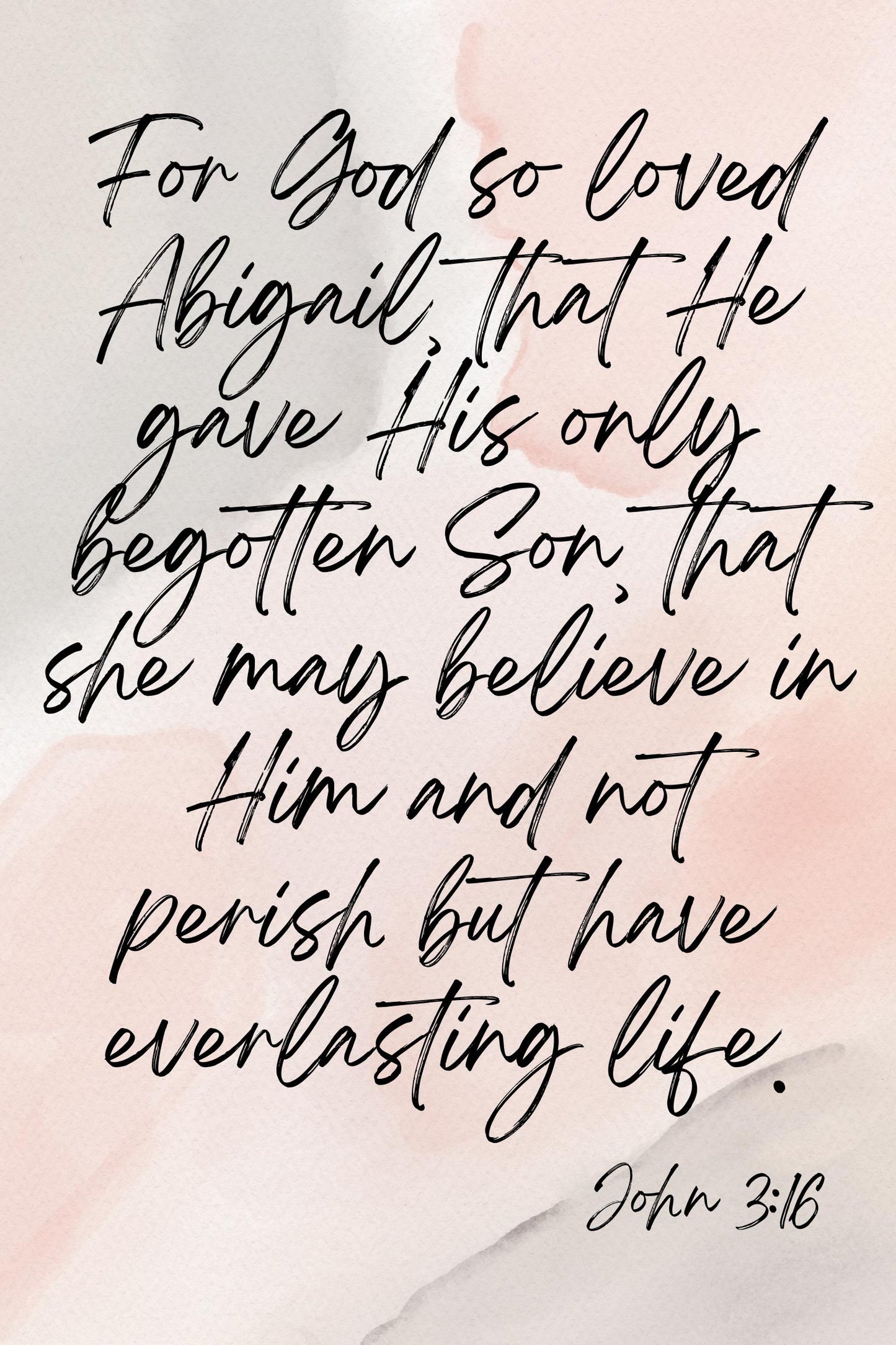 John 3:16 Poster