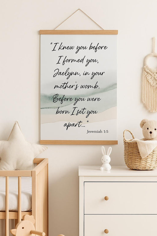 Jeremiah 1:5 Poster